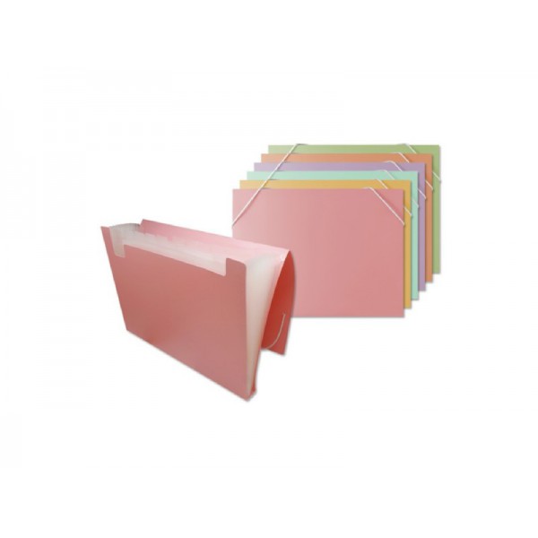 CARPETA FUELLE BISMARK A4 COLORES PASTEL